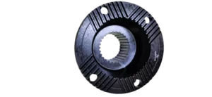 GEAR BOX FLANGE - AL, BHARAT BENZ (SPL:- 28, HOLE:- 4, DIA:- 6", H:- 4", SERRATED) - EATON